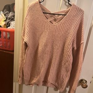 Light pink oversized sweater